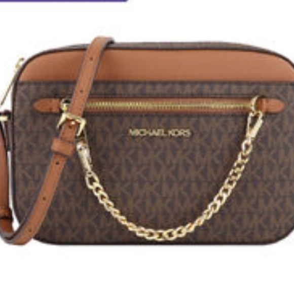 MICHAEL KORS JET SET SIGNATURE CROSSBODY NWT - Picture 1 of 10